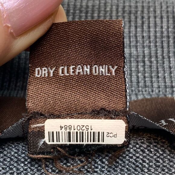 Johnston & Murphy Gray 100% Silk Knit Long Sleeve Pullover Size XL - Picture 4 of 9